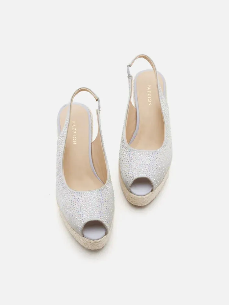 Aurelia Peep Toe Slingback Wedges
