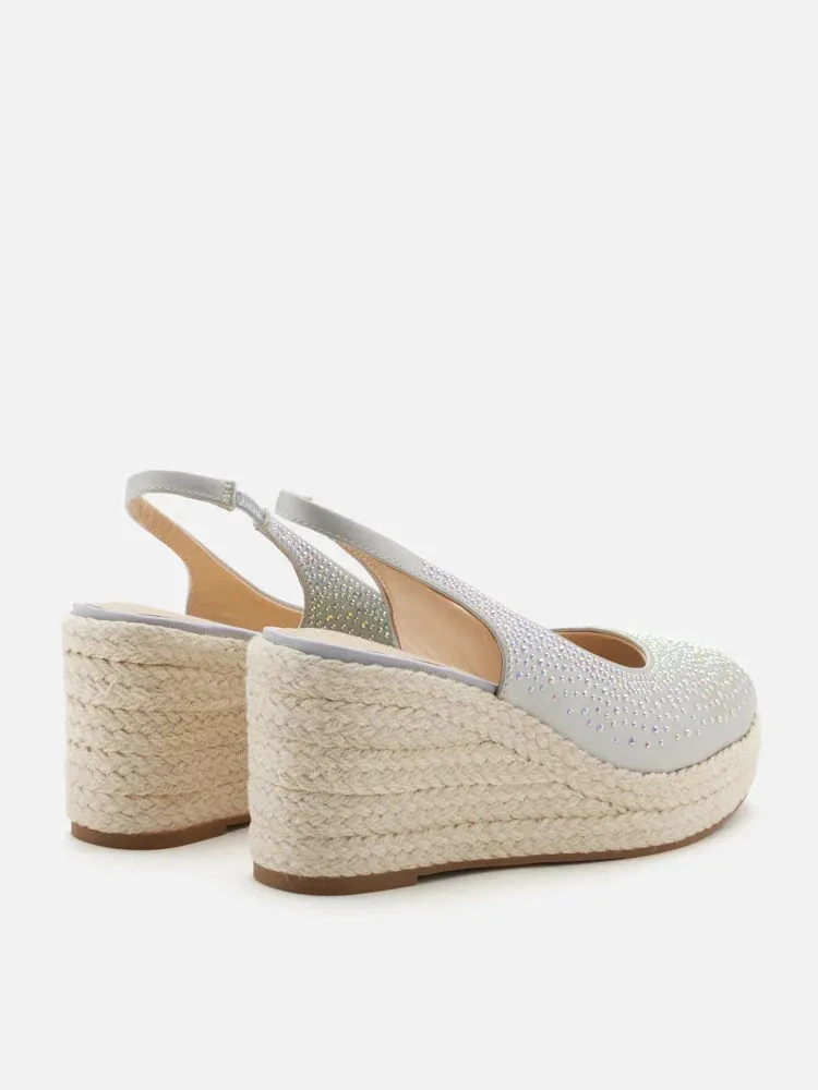 Aurelia Peep Toe Slingback Wedges