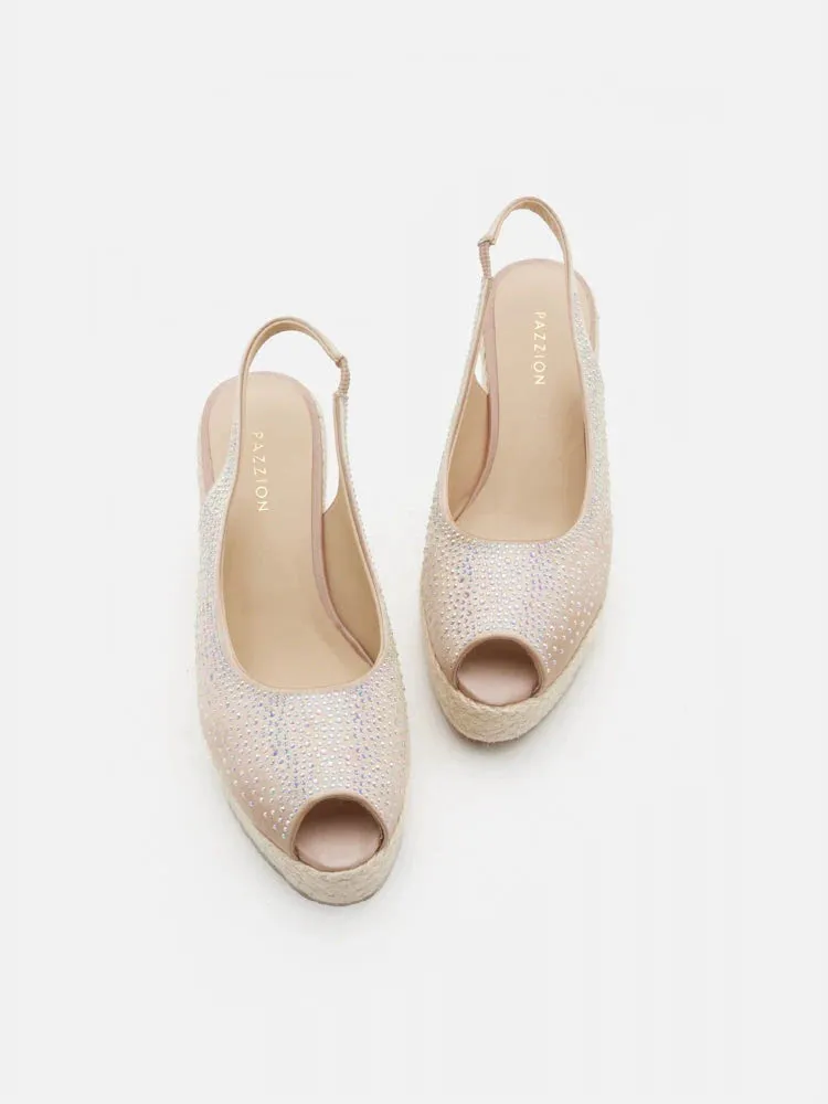 Aurelia Peep Toe Slingback Wedges