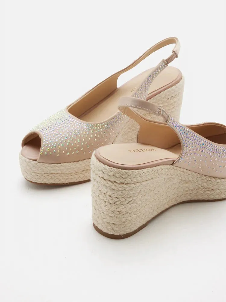 Aurelia Peep Toe Slingback Wedges