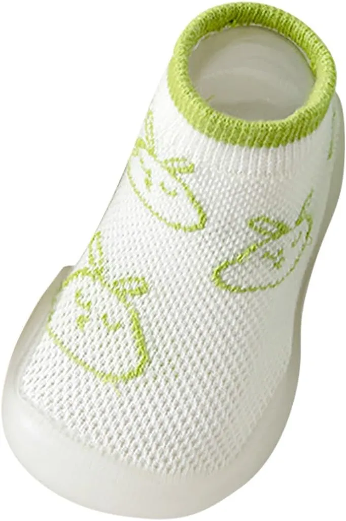 Baby Barefoot Sock Shoes Toddler Walking Shoes Infant Rubber Slippers Baby Mesh Breathable Non-Slip Sneakers