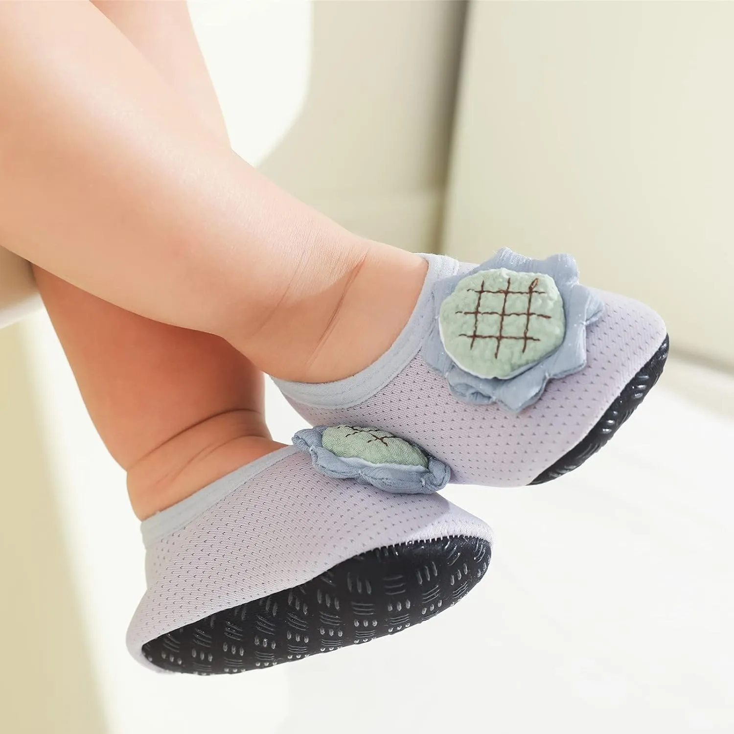 Baby Boy Shoes Socks for Children Baby Floor Floor Baby Toddler Socks Spring Soft Socks Non Shoes Flowers Mesh Gift B