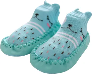 Baby Girl Shoes, 0-24 Months Newborn Baby Boys Girls Cartoon Sock Shoes Non-Slip First Walkers Shoes Black Boots