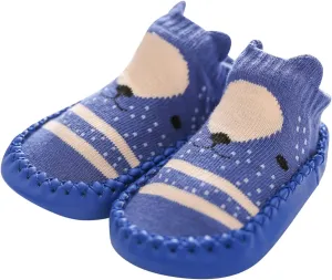 Baby Girl Shoes, 0-24 Months Newborn Baby Boys Girls Cartoon Sock Shoes Non-Slip First Walkers Shoes Black Boots