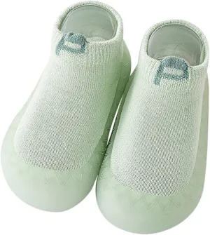 Baby Sock Shoes Infant Boys Girls Socks Shoes Toddler Fleece Warm Floor Socks Non Slip Prewalker Shoes White Shoes B