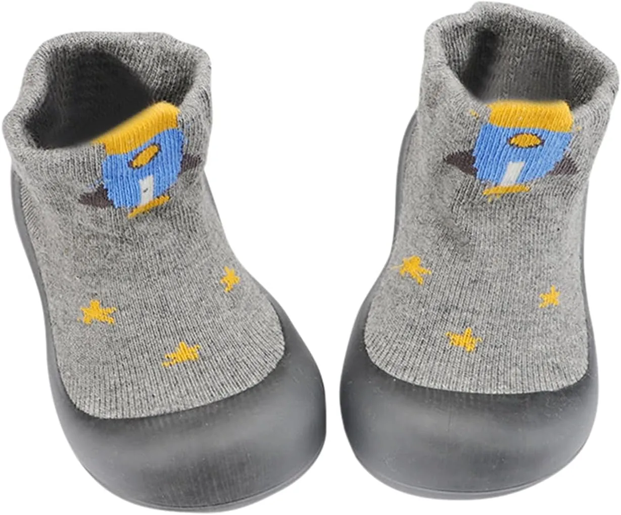 Baby Walking Sock Shoes Infant Non-Slip Breathable Slippers With Soft Rubber Sole Baby Rubber Sole Foot Rubber Sock