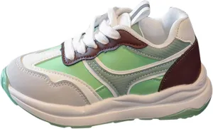 Boys Girls School Running Shoes, Kids Lace-up Lightweight Breathable Tennis Shoes, Flat Bottom Casual Walking Shoes