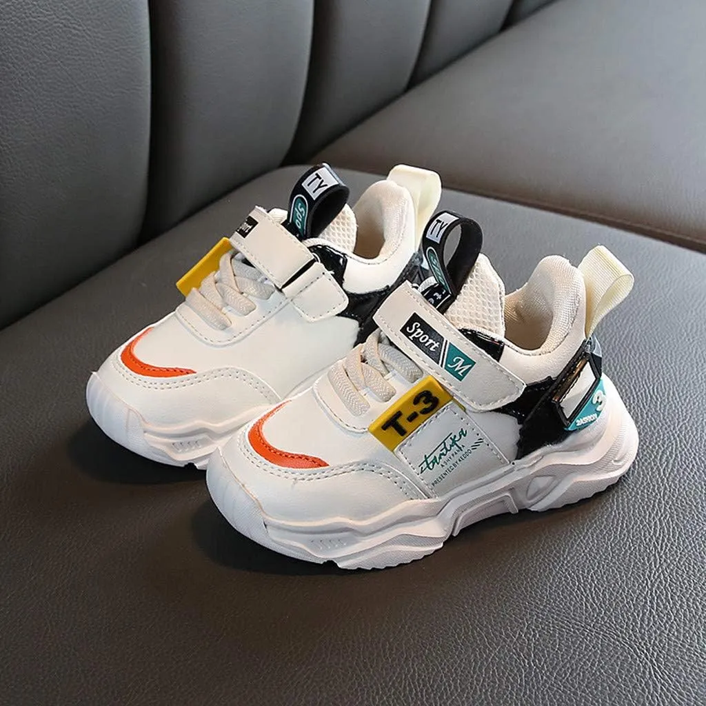 Boys' Sneakers Shoes Sports Lightweight Neutral Fashion Children's Casual Shoes Outdoor Baby Walking Shoes for Babies