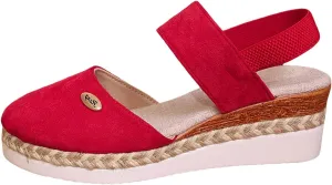 Cathalem Orthopedic Sandals for Women Espadrilles Platform Wedge Ankle Strap Sandals Comfortable Anti Slip Casual Shoes