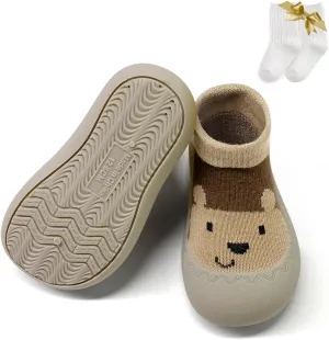 Cute Baby Walking Shoes, Soft Rubber Sole Non Slip Floor Baby Girls Sneakers, Cartoon Infant First Walking Shoes