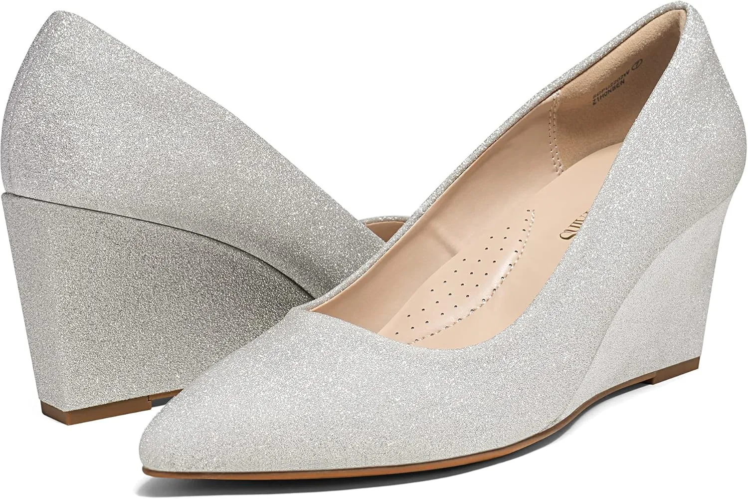 DREAM PAIRS Women's Wedges Closed Toe High Heels Dress Wedding Bride Pointed Toe Pumps Shoes