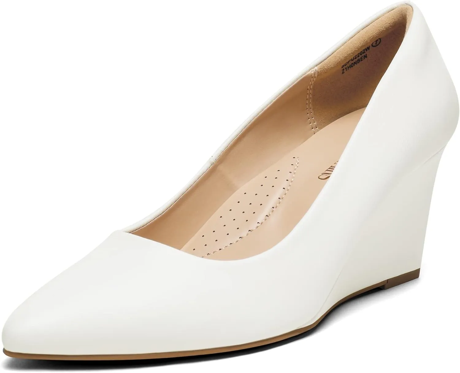 DREAM PAIRS Women's Wedges Closed Toe High Heels Dress Wedding Bride Pointed Toe Pumps Shoes