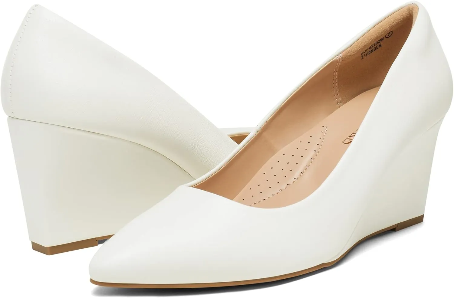DREAM PAIRS Women's Wedges Closed Toe High Heels Dress Wedding Bride Pointed Toe Pumps Shoes