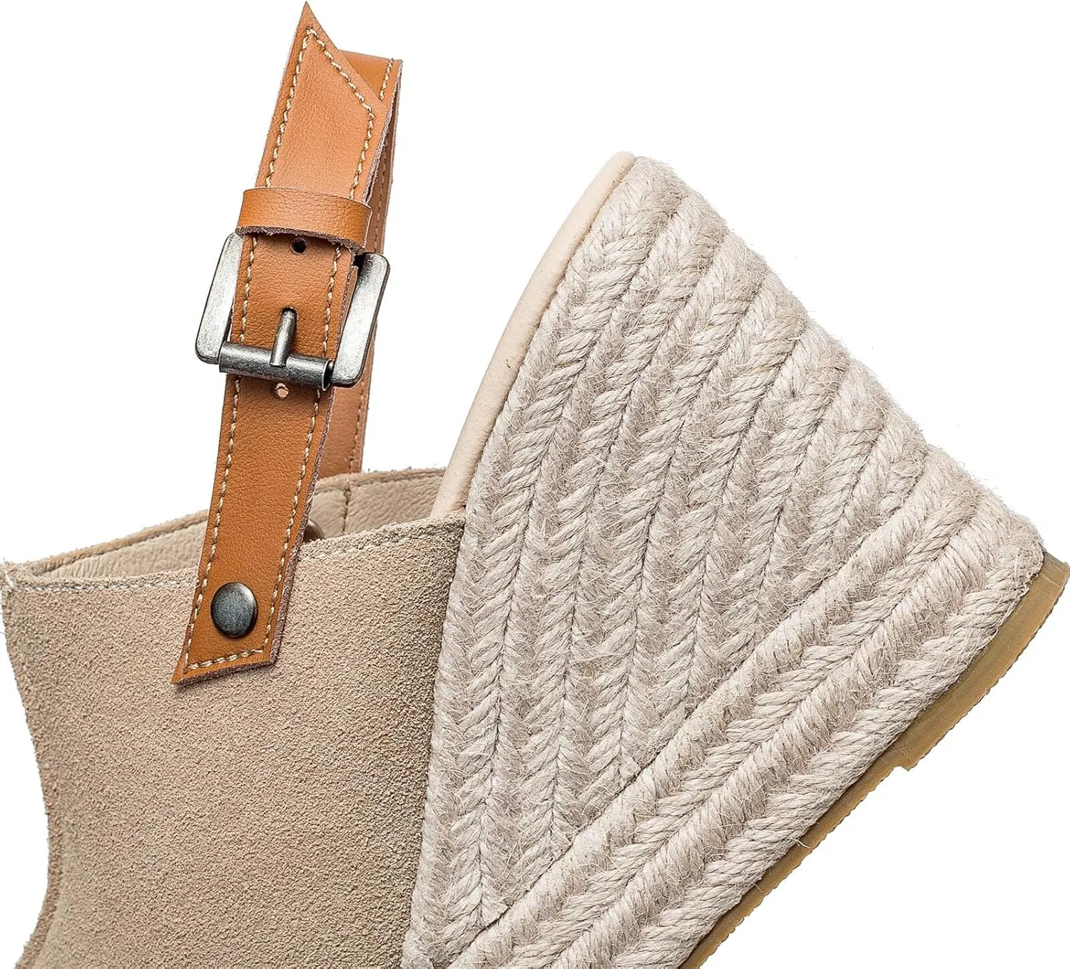 Espadrille Wedge Sandals for Women-Comfortable and Breathable Womens, Comfortable Fish Mouth Wedges, Can Be Worn with Shopping, Dresses, Jeans, Shorts
