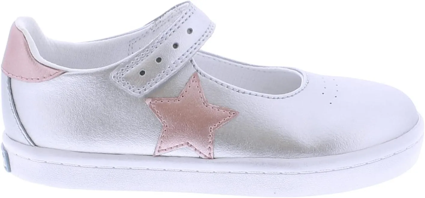 FOOTMATES Girl's Stella-Leather (Infant/Toddler/Little Kid) Sneaker