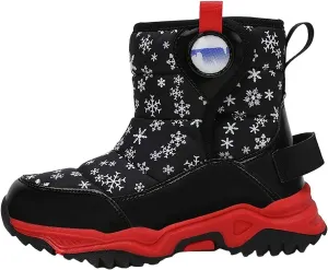 Girls Boys Snow Boots Outdoor Warm Comfortable Non Slip Mid Calf Padded Small Big Kids Winter Shoes Girls Boots Size 13