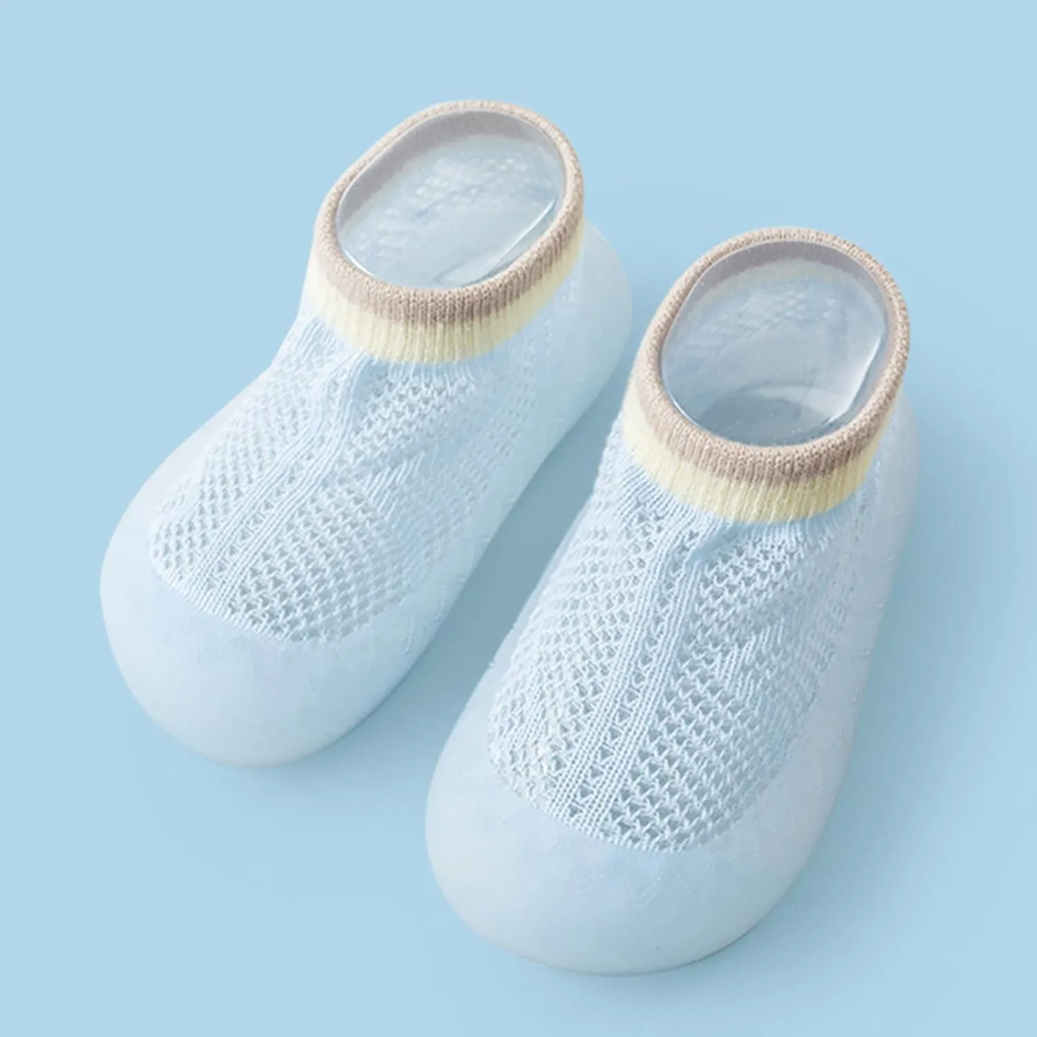 Infant Four Season Socks Shoes Sole Shoes Soft Toddler 0 to 36Months Socks Anklet Summer Solid Baby Rubber