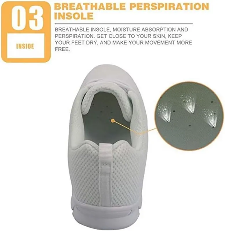 Jeiento Men's Running Shoes Walking Sneakers Non Slip Tennis Shoes Breathable Mesh Gym Sports Shoes for Women Workout Casual Shoes