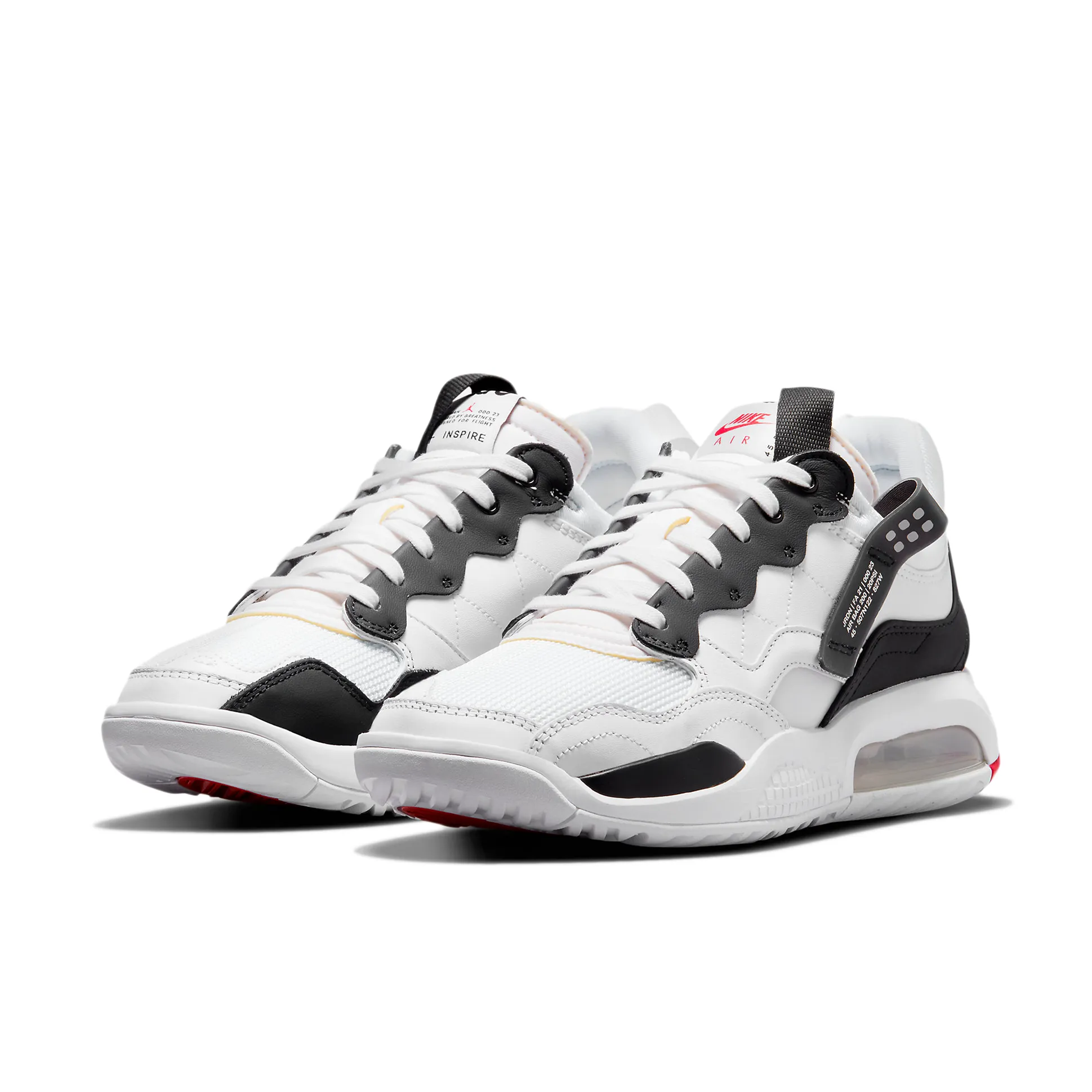 Jordan MA2 White University Red Light Smoke Grey Black