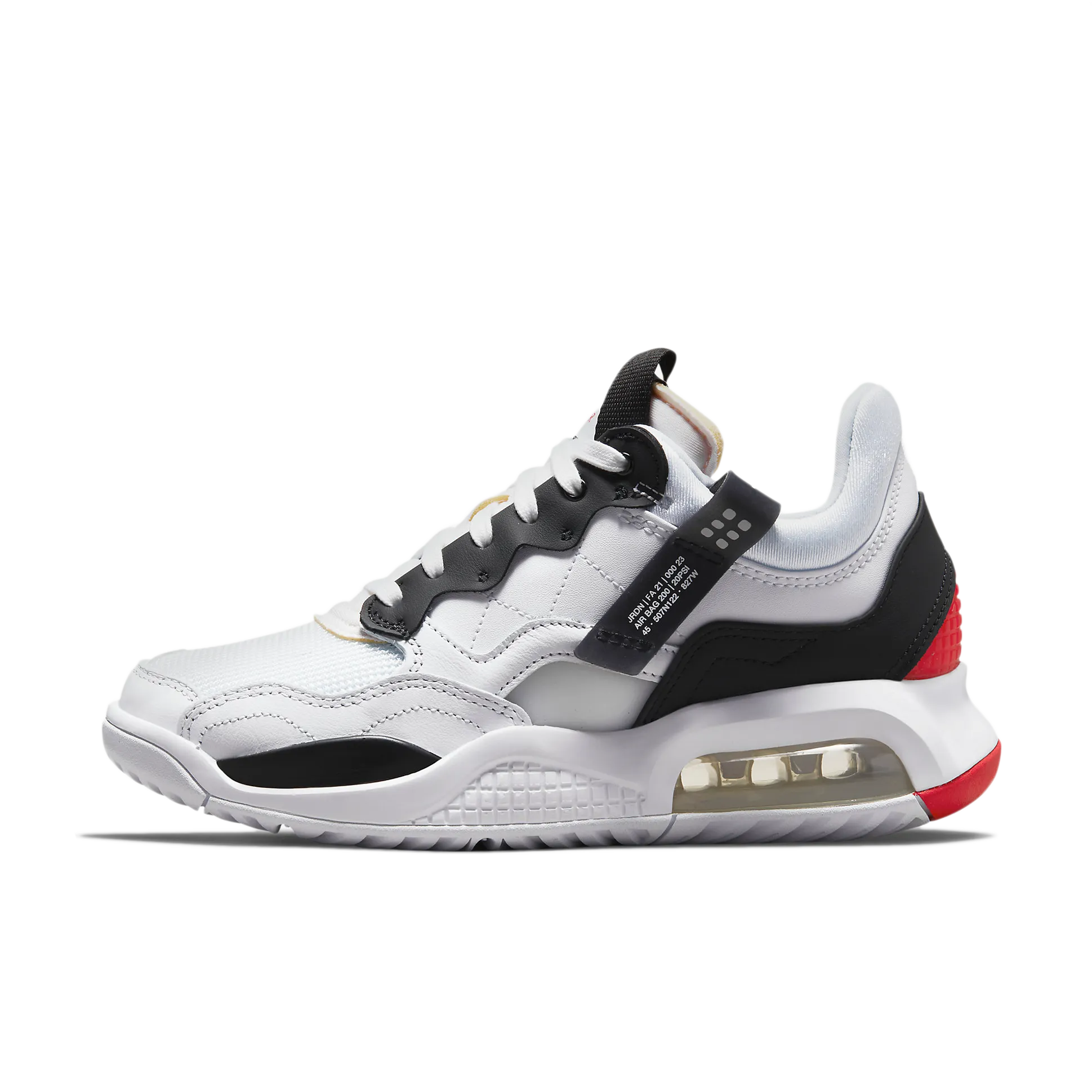 Jordan MA2 White University Red Light Smoke Grey Black