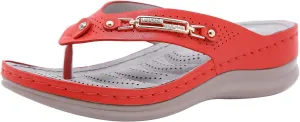 Ladies Comfortable Walking Thong Sandals Hollow Slippers Women Crystal Wedge Slip On Summers Vintage Shoes Flops Flip