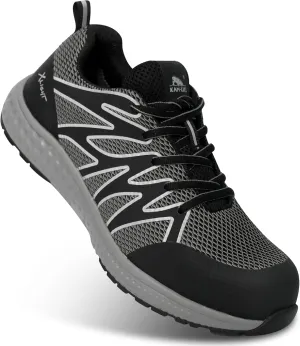 Lightweight Safety Sneakers for Men Women, Breathable Composite Toe Work Shoes, Anti-Puncture Kevlar Midsole, Slip Resistant, Cushioned Sole, Reflective, for Warehouse and Construction Use