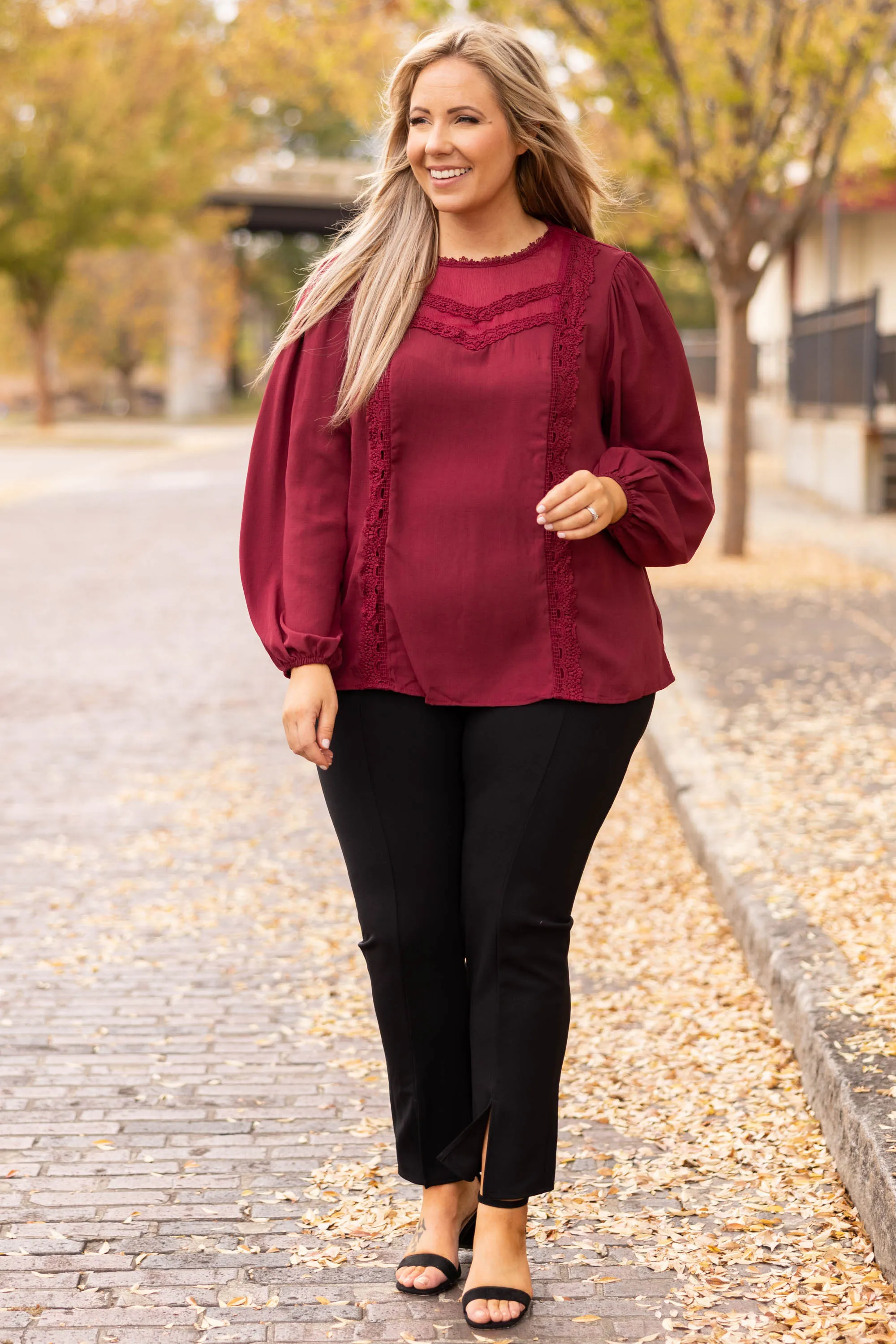Lovers And Friends Blouse, Wine