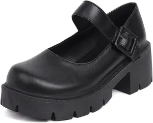 Mary Jane Platform Shoes for Women Wedges Lolita Shoes School Shoes