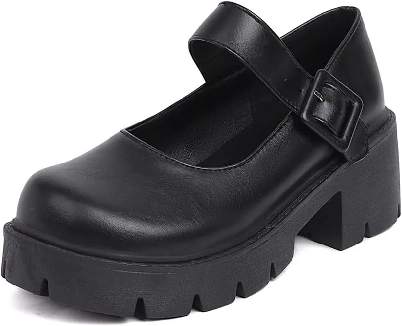 Mary Jane Platform Shoes for Women Wedges Lolita Shoes School Shoes