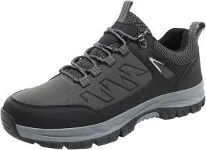 Men's Hiking Shoes Non-Slip Comfortable Walking Shoes Breathable Trial Trekking Sneakers Lightweight Work Shoes