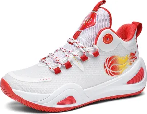Men's Women's High Top Graffiti Anti Slip Training Basketball Shoes, Arch Support Casual Breathable Sports Running Shoes, Fitness Cushioning Walking Jogging Shoes