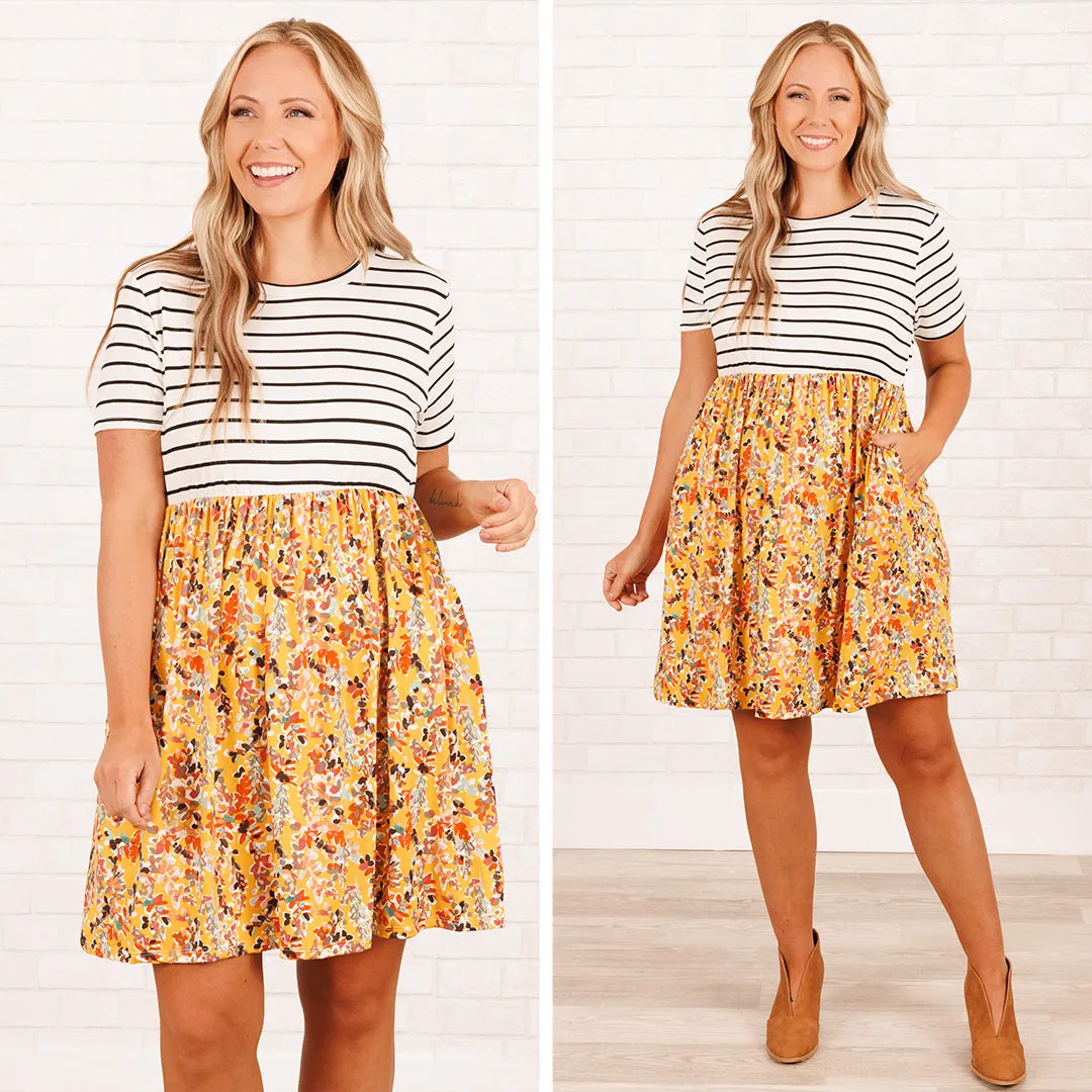 More Than Iconic Dress, Ivory-Butterscotch