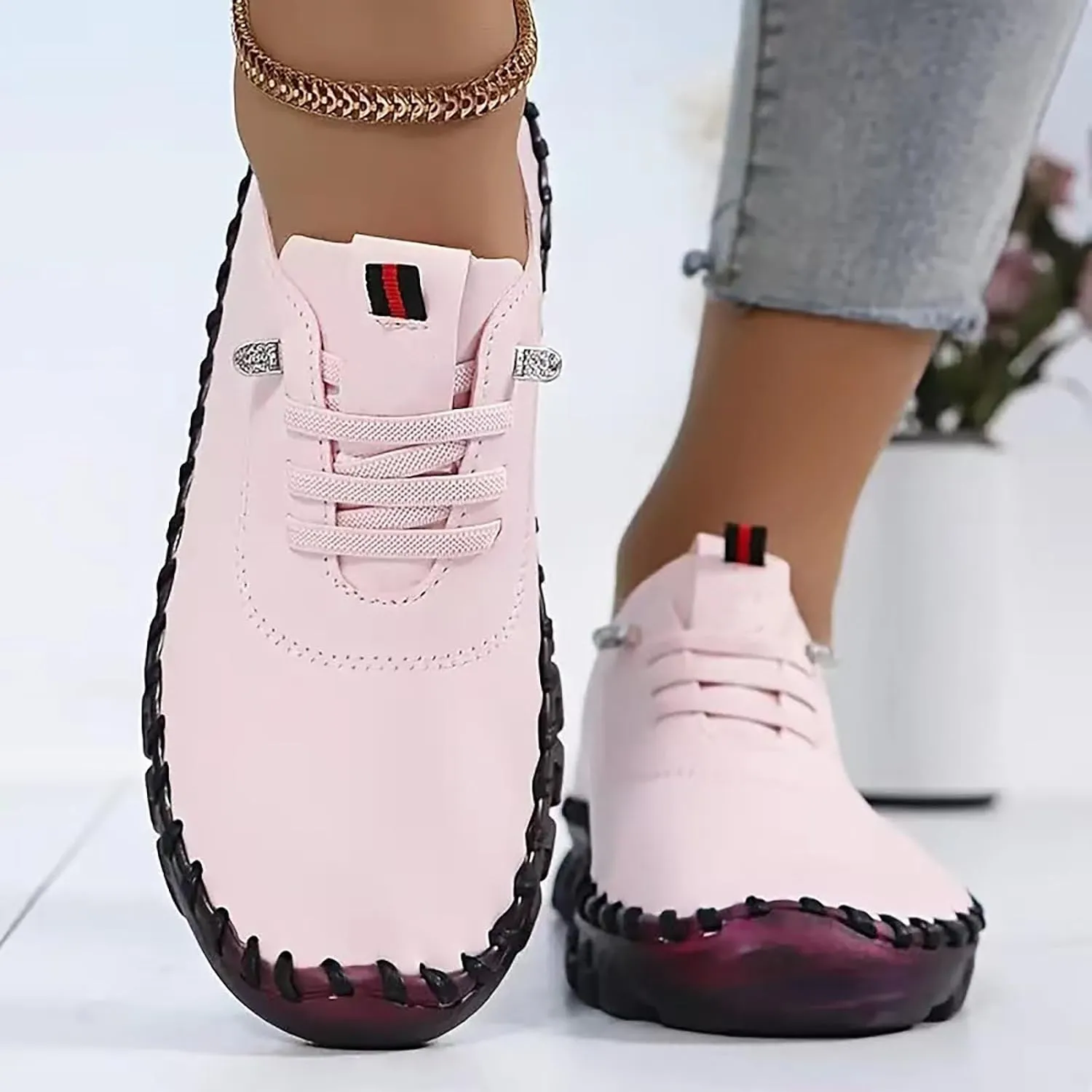 Orthopedic Shoes for Women Walking Arch Support Sneakers Lightweight Breathable Running Shoes Comfortable Sneakers