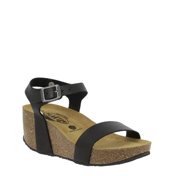 Plakton 873023 Black Slingback Wedges