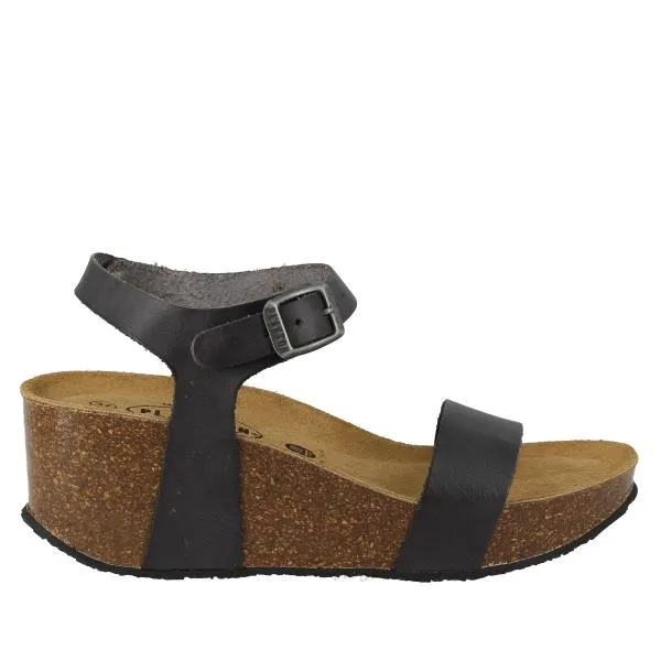 Plakton 873023 Black Slingback Wedges