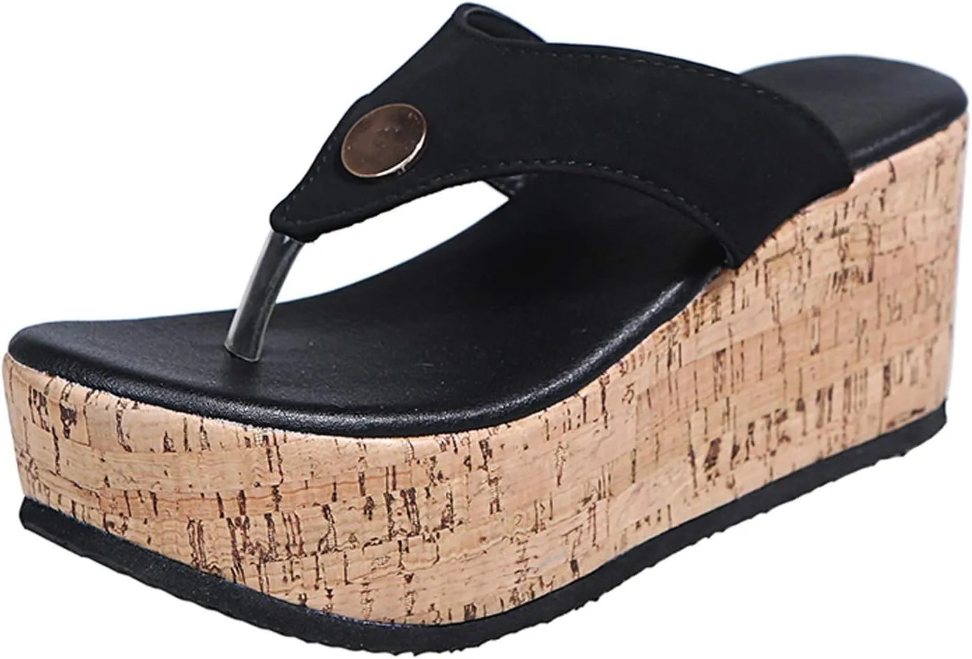 Sandals Lightweight Thong for Walking Slippers Outdoor Fashion Breathable Leisure Shoes Heel Casual Wedge Women's