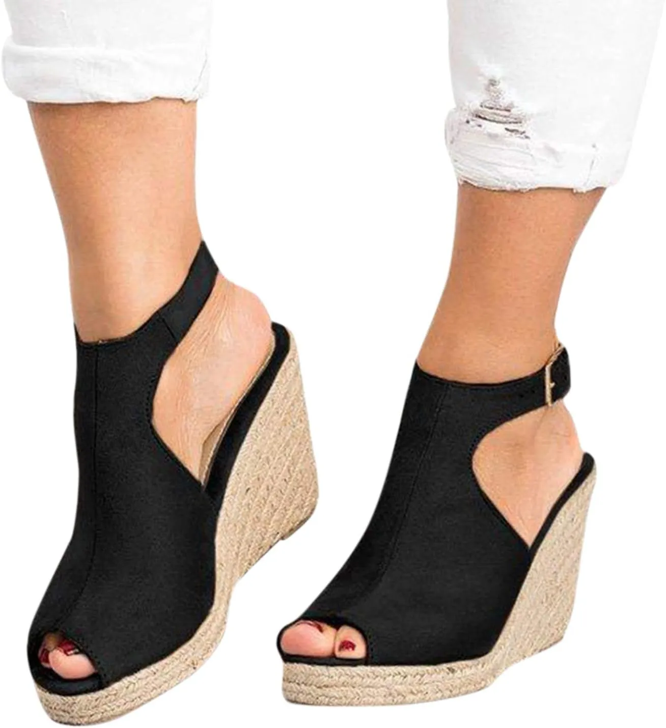 Shoes for Women Dressy, Womens High Retro Sandals Open Toe Lace Up Platform Heels Shoes Wedges Sandals