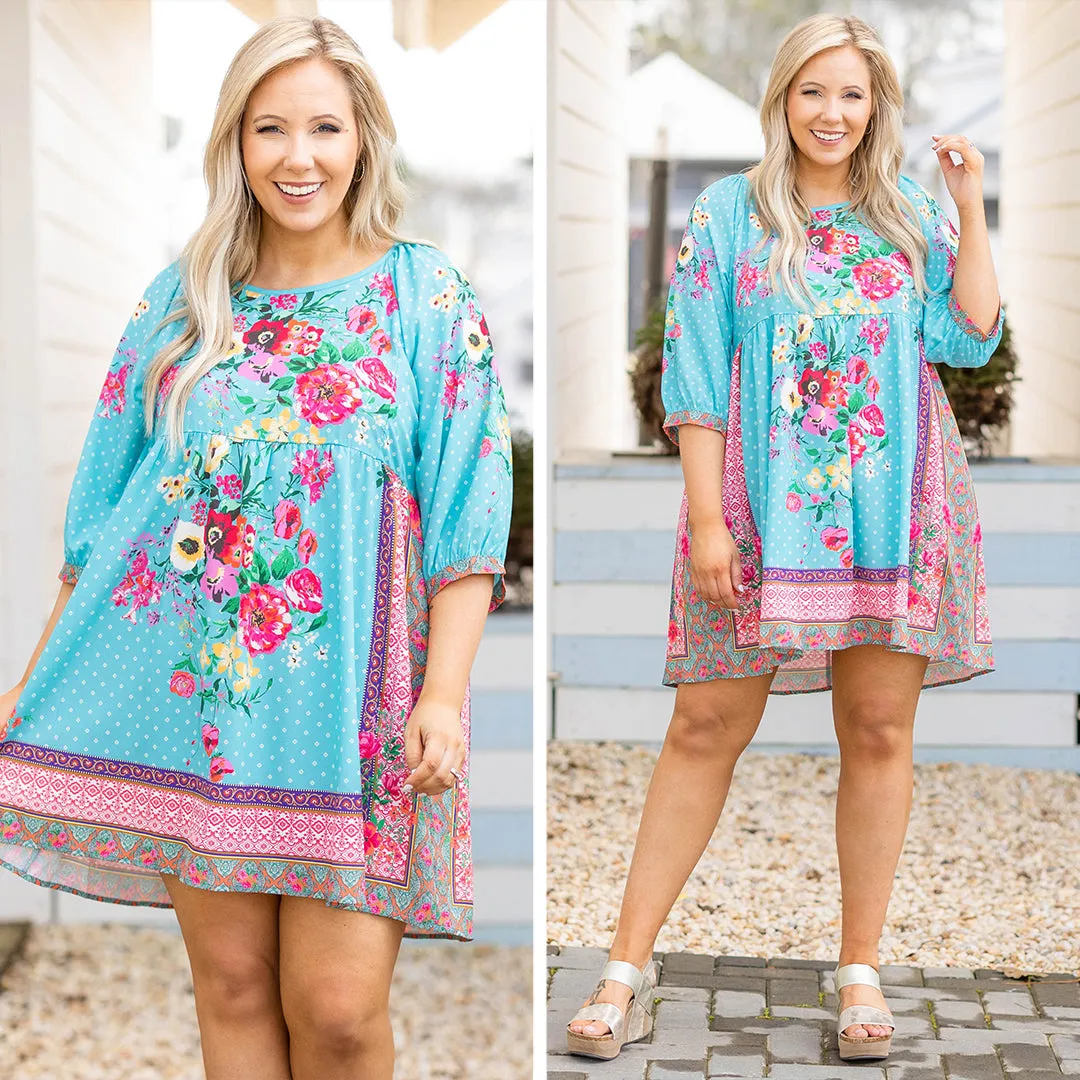 The Beauty Is On Me Dress, Mint Mix
