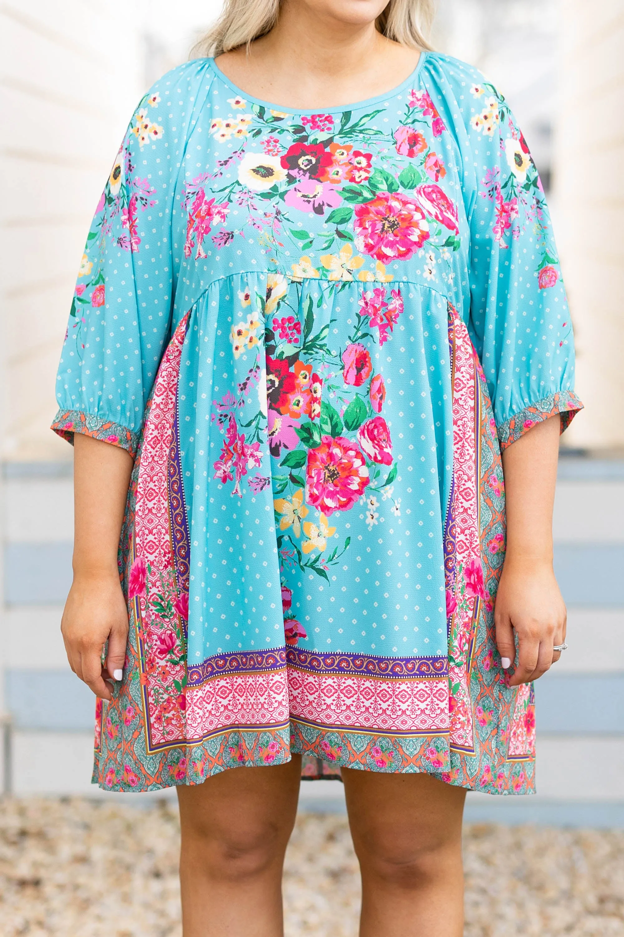 The Beauty Is On Me Dress, Mint Mix