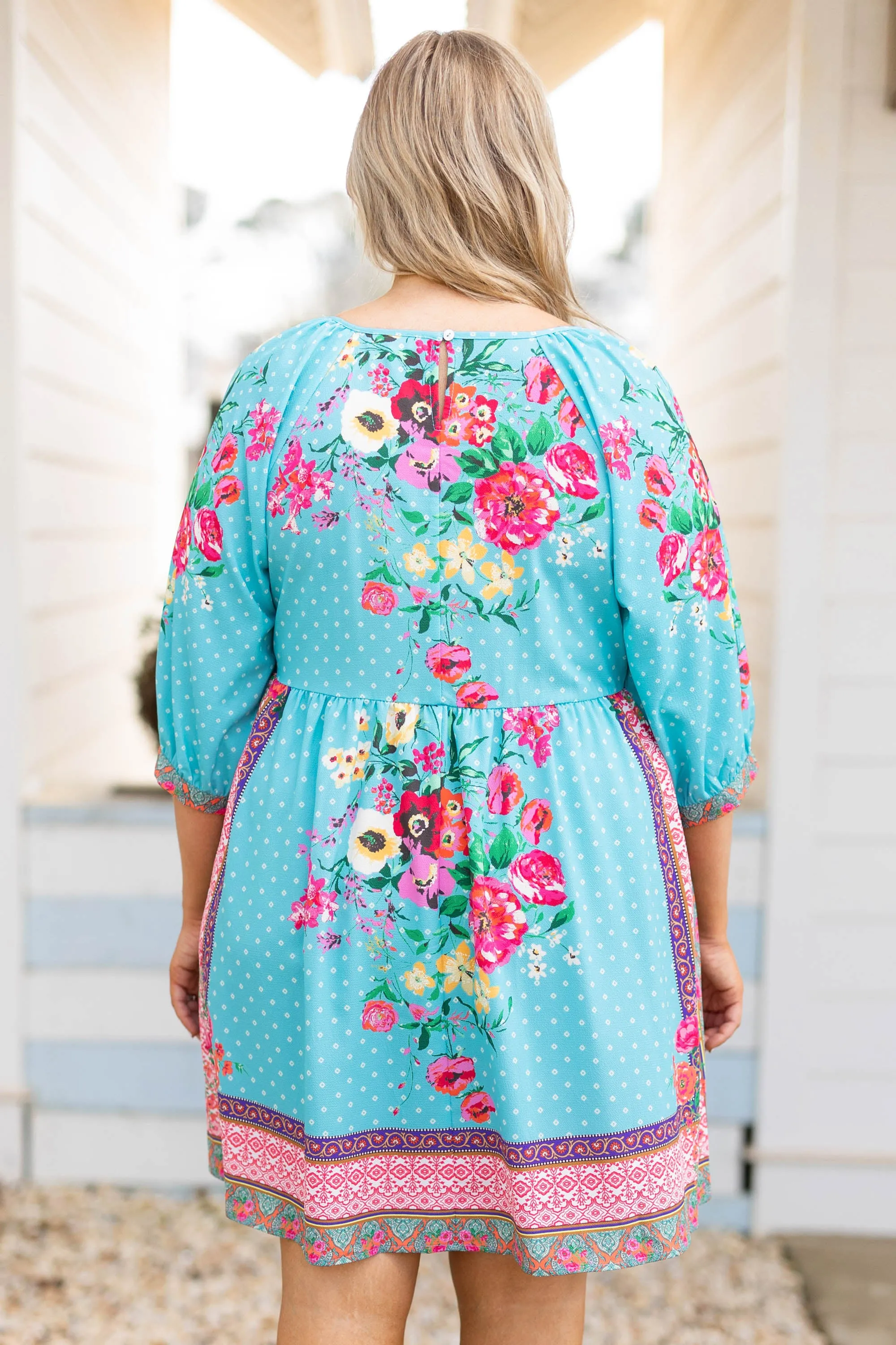 The Beauty Is On Me Dress, Mint Mix