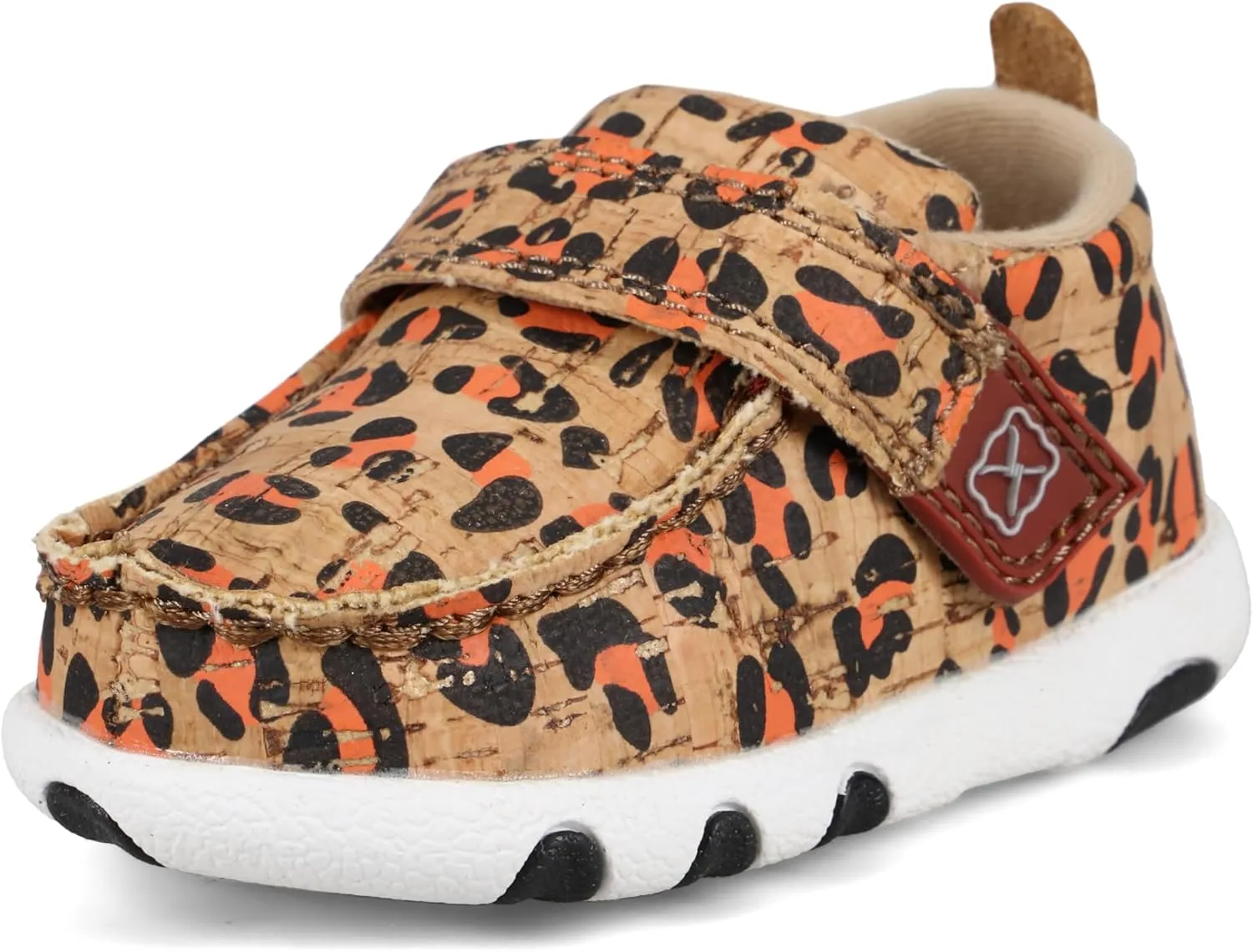 Twisted X Infant's Driving Moc, Moc Toe, Honey, Black, & Carrot, 6 M