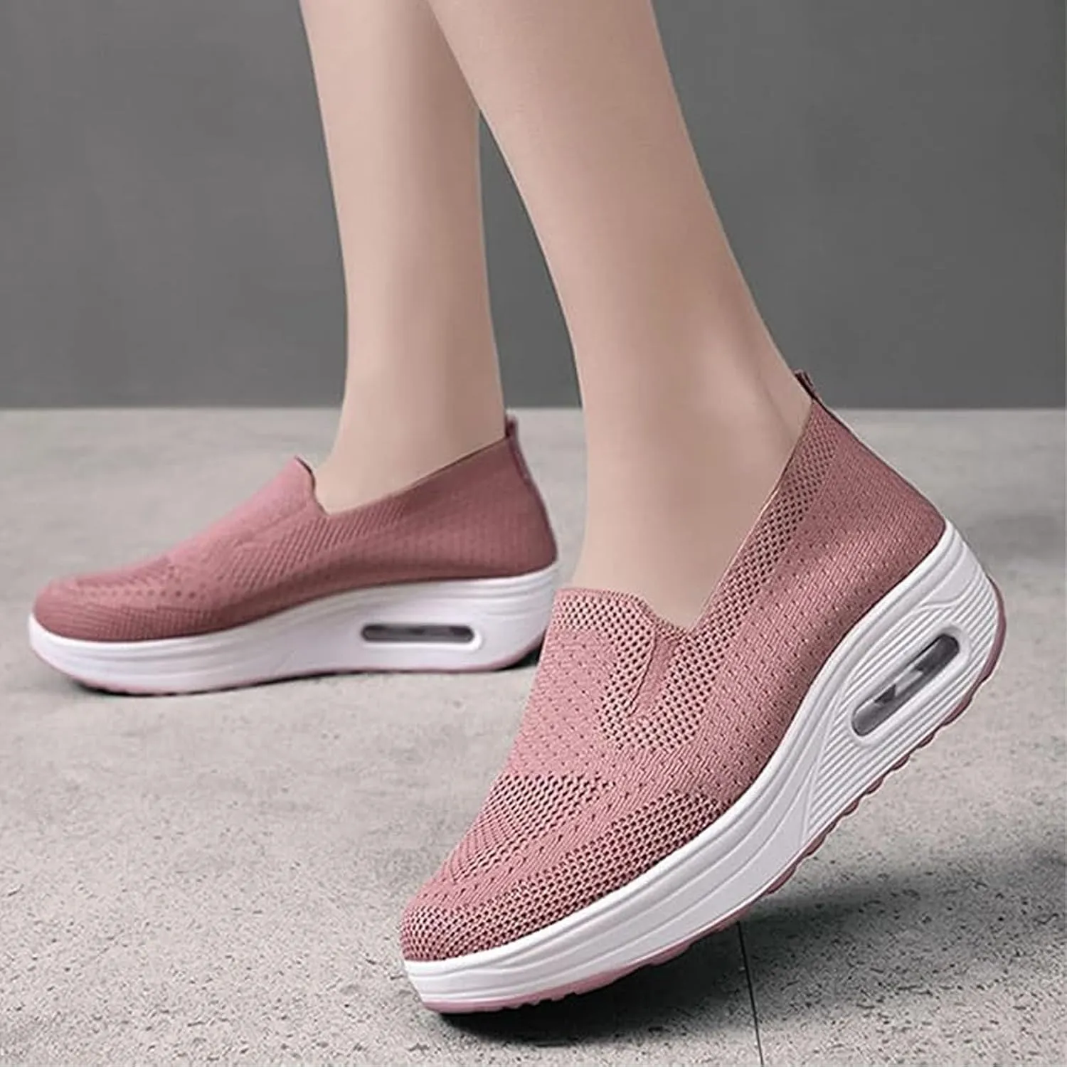 Vogany Shoes Orthopedic Sneakers Women,Women's Orthopedic Woven Breathable Soft Sole Shoes Outdoor Light Sliding Shoes