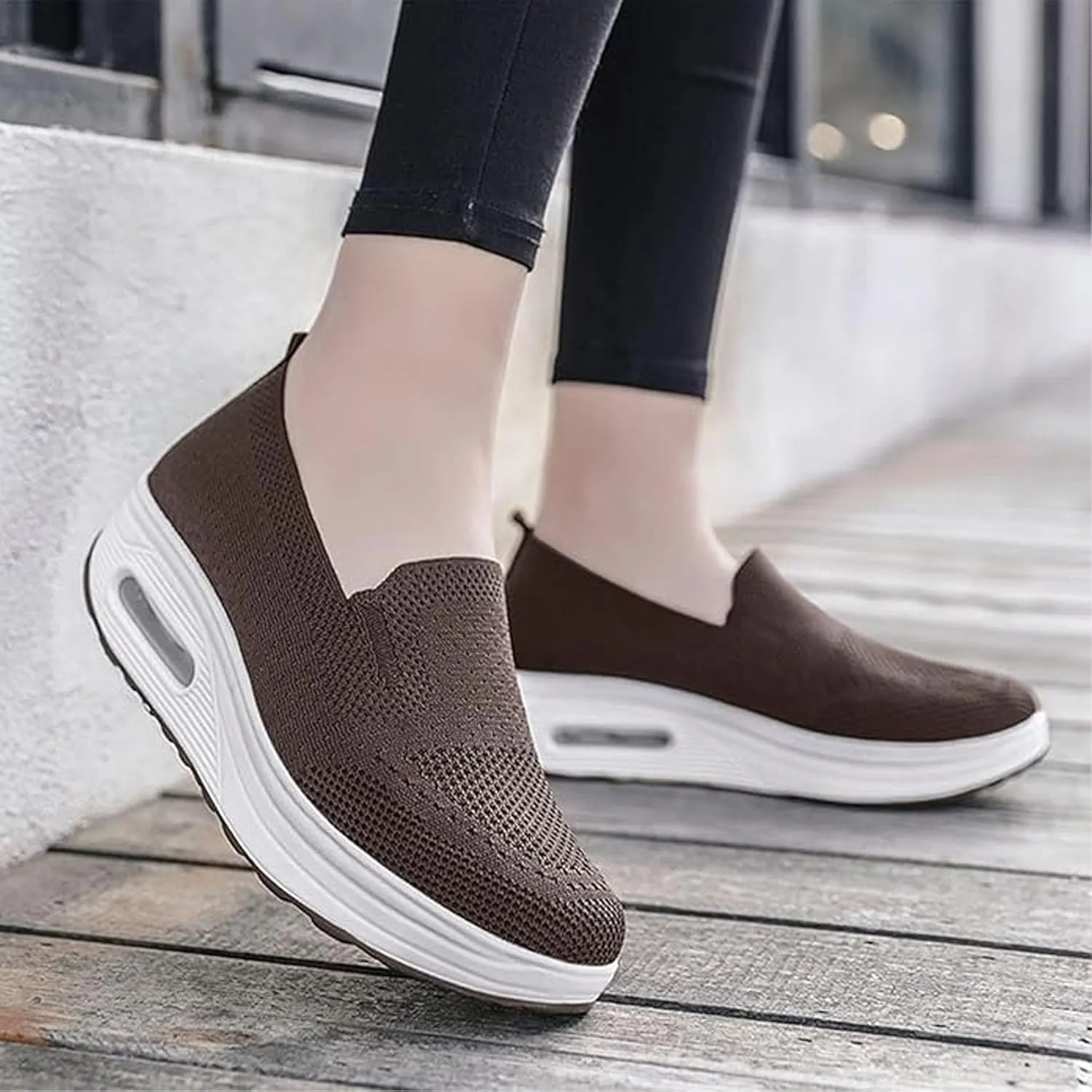 Vogany Shoes Orthopedic Sneakers Women,Women's Orthopedic Woven Breathable Soft Sole Shoes Outdoor Light Sliding Shoes