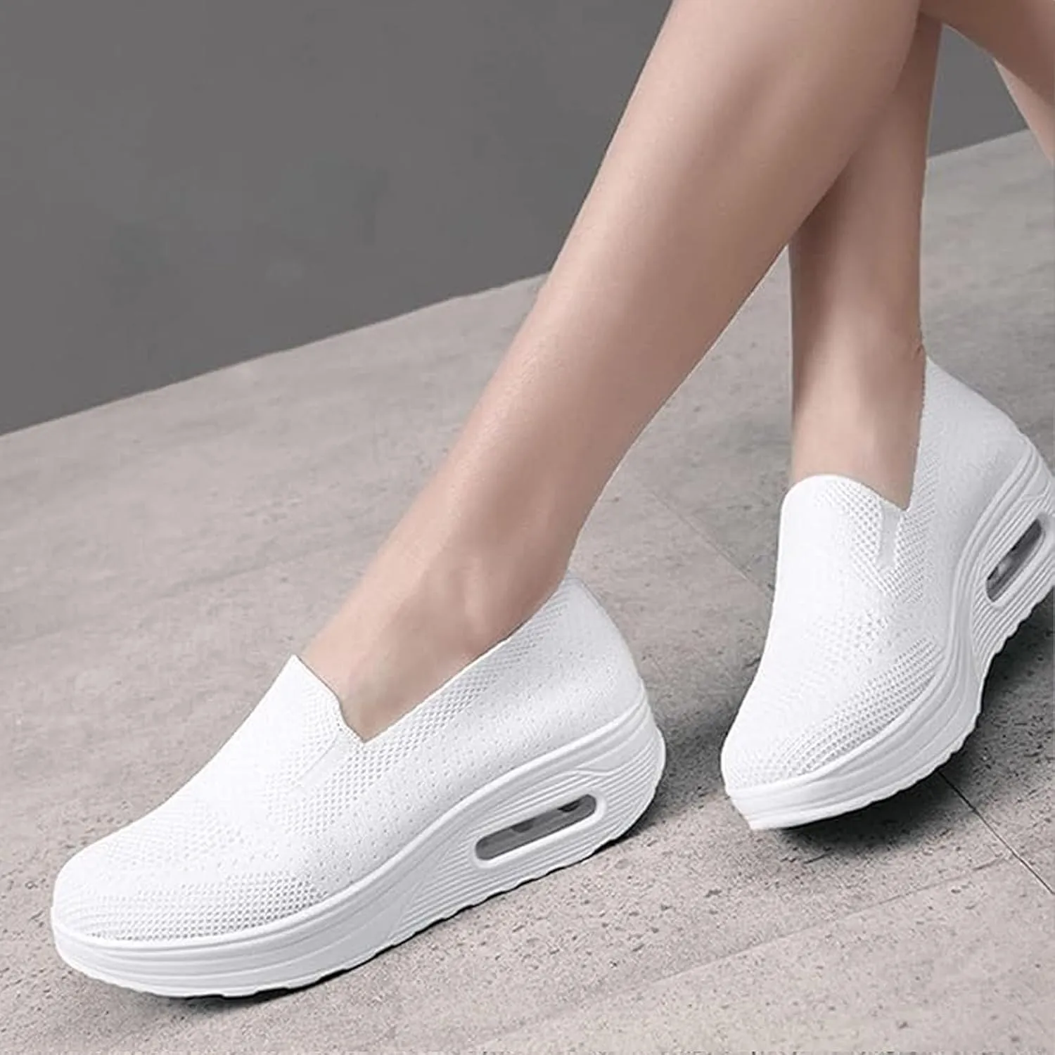 Vogany Shoes Orthopedic Sneakers Women,Women's Orthopedic Woven Breathable Soft Sole Shoes Outdoor Light Sliding Shoes