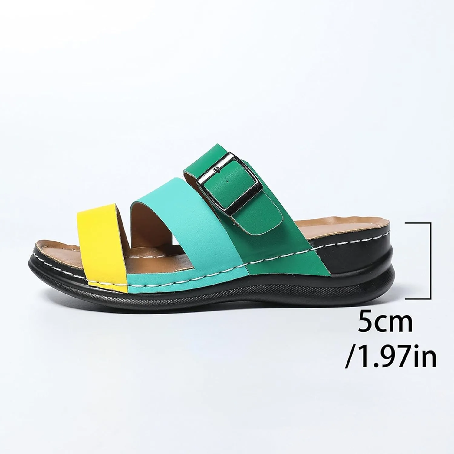 Wedge Sandals for Women Comfort Platform Classic Orthopedic 2025 Summer Open Toe Slingback Non Slip Wedges Slippers Bohemian Comfortable Beach Vacation Travel Walking Party Dress Sandals