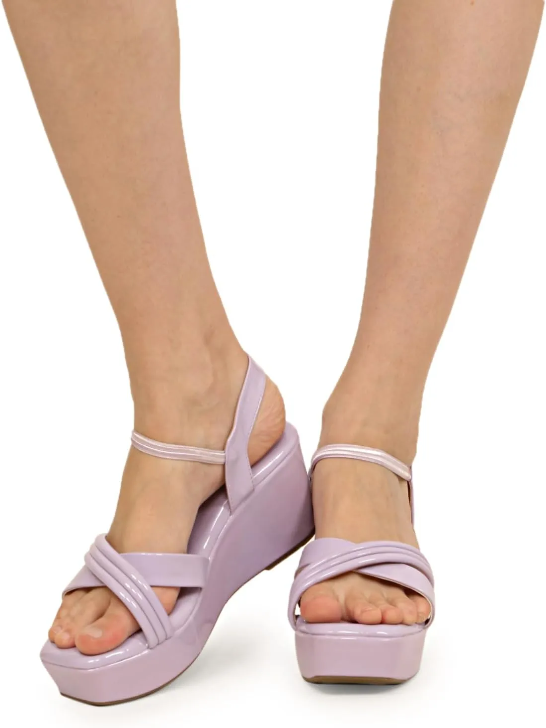 Women's Comfortable Sandals Wedges Heels with Ankle Strap | Open Toe Dressy Sandals for Casual, Formal, Office & Party Sandal