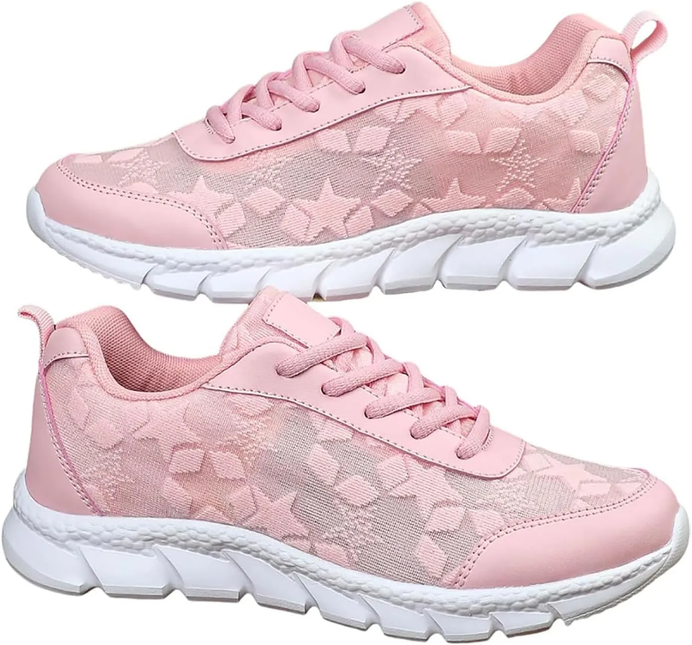 Women's Luxurious Orthopedic Sneakers, Hollow Breathable Mesh Shoes, Fashion Hollow Lace Print Shoes for Women